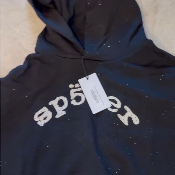 Black Hoodie with White Graphic